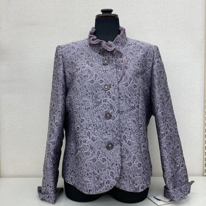 フォーマルジャケット　レディースジャケット　パーティー結婚式　13号　シルク刺繍