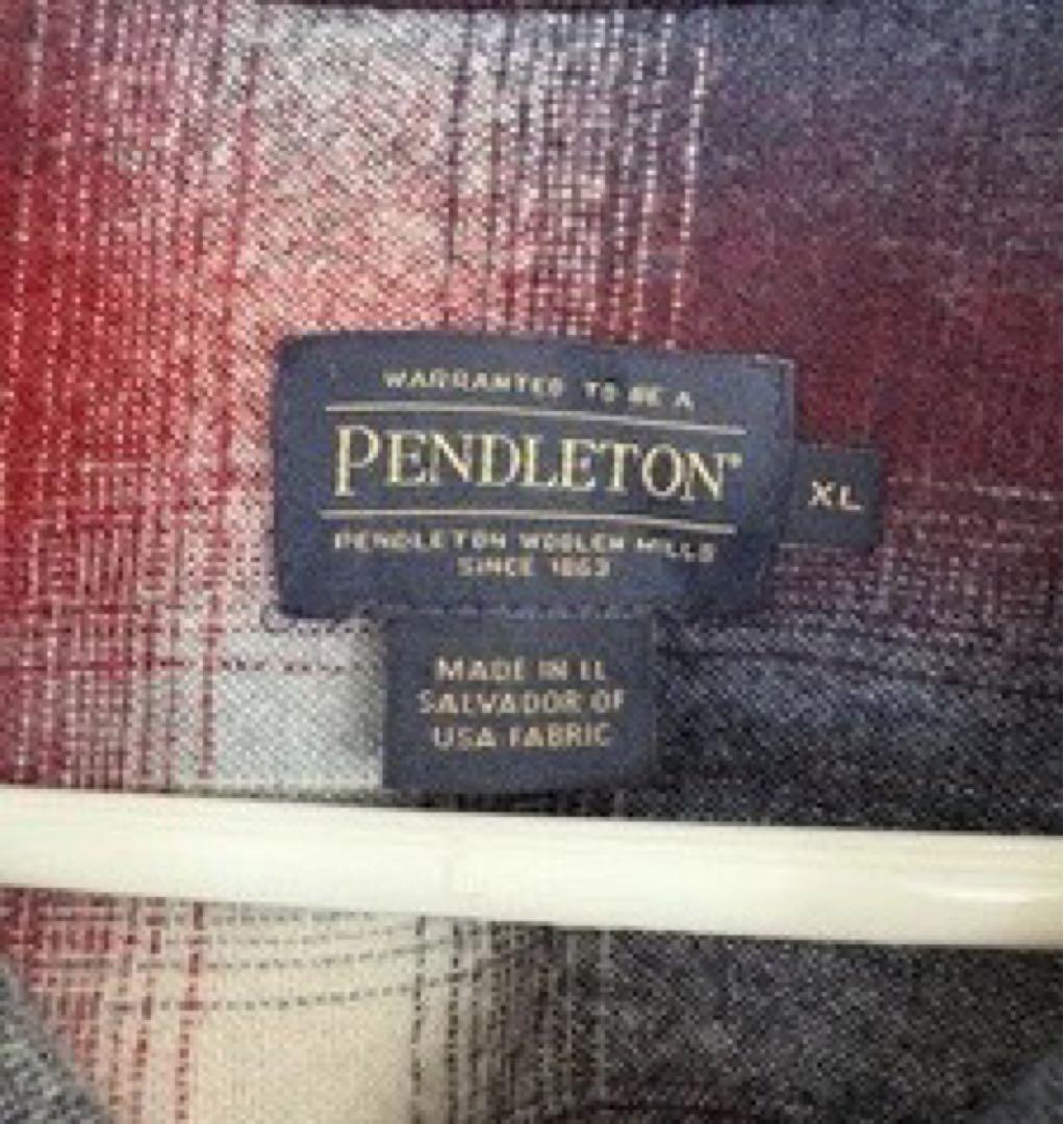 未着用 PENDLETON オンブレチェックシャツ 古着 XL 良カラー