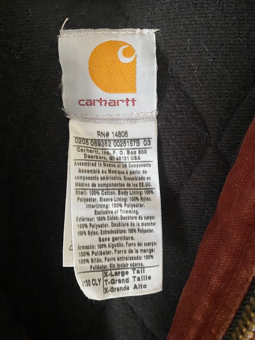 カーハートJ130 CLY(クレイ) アクティブジャケットXL Carhartt