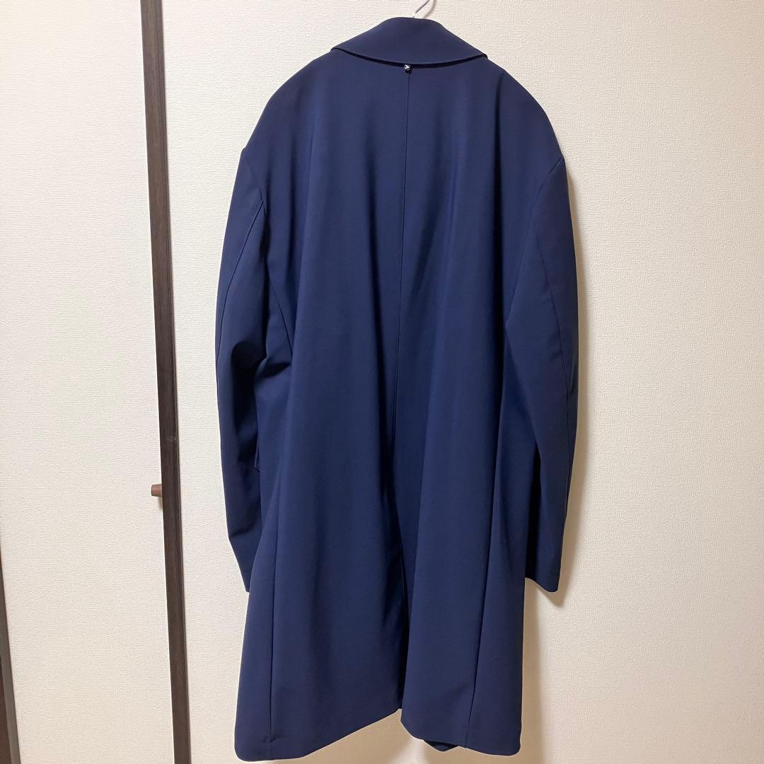 【美品】HUGO BOSS ネイビー ステンカラーコート ヒューゴボス　52