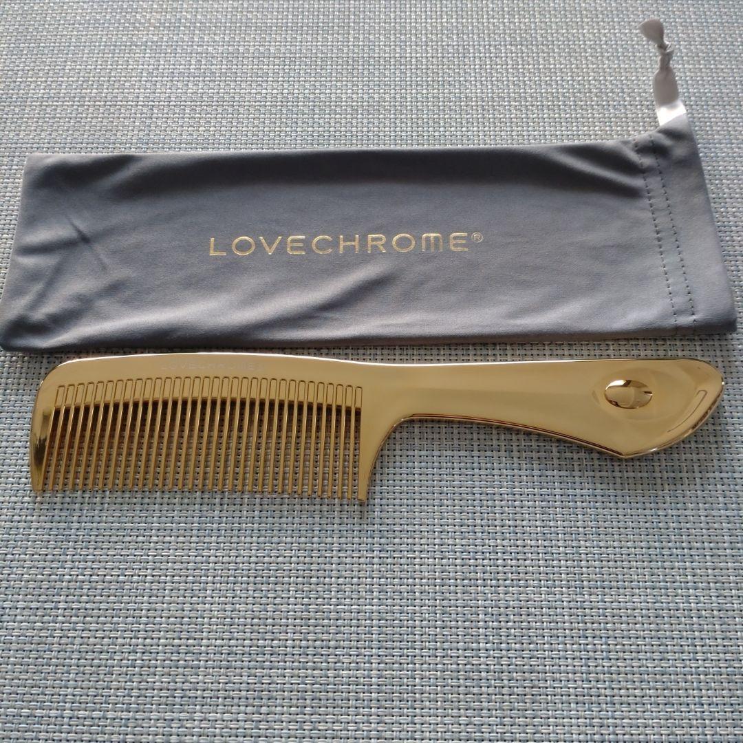 LOVECHROME テツキゴールド コーム 専用ポーチ付き