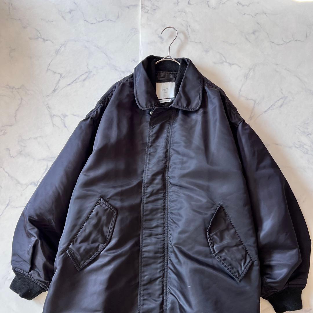 【現行品】near. nippon　ミリタリーロングコート　¥93500 黒