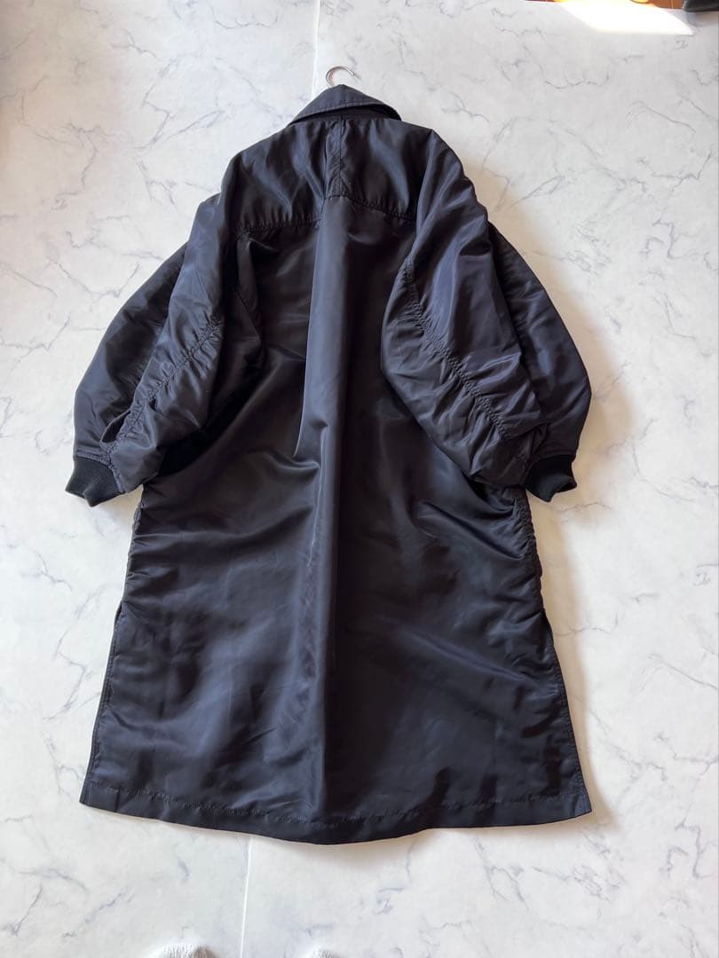 【現行品】near. nippon　ミリタリーロングコート　¥93500 黒