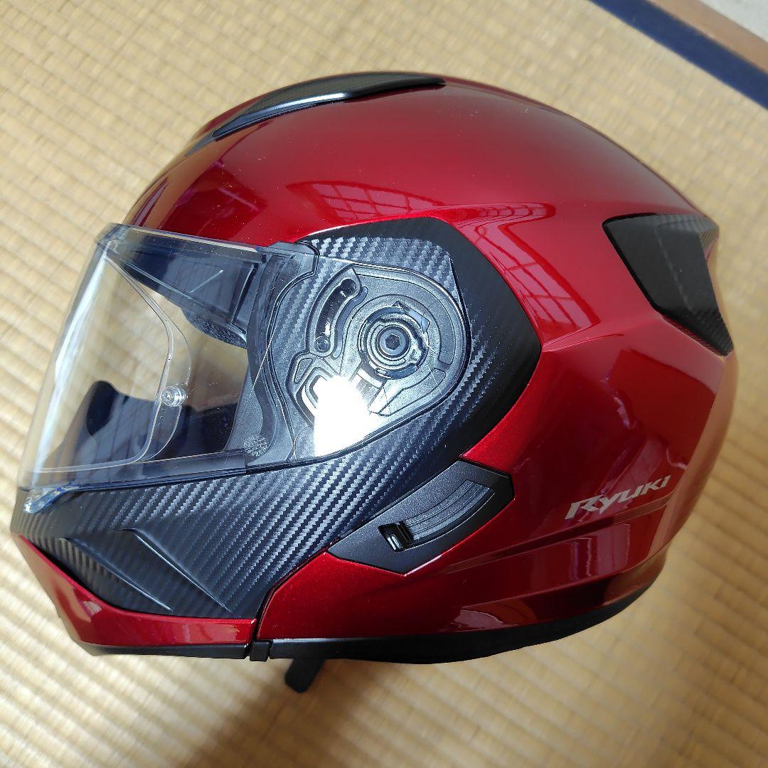 OGK KABUTO RYUKI シャイニーレッド Lサイズ ピンロック付き