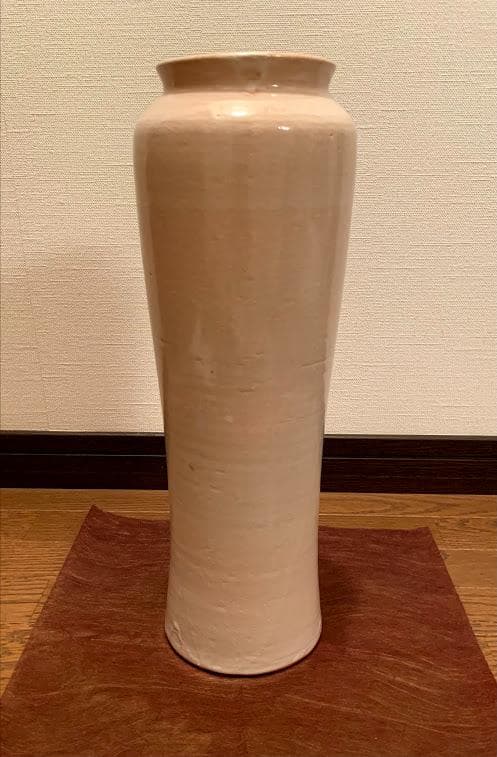 【新品未使用】紀州焼　黒潮窯　寒川八郎　大型花瓶　焼き物