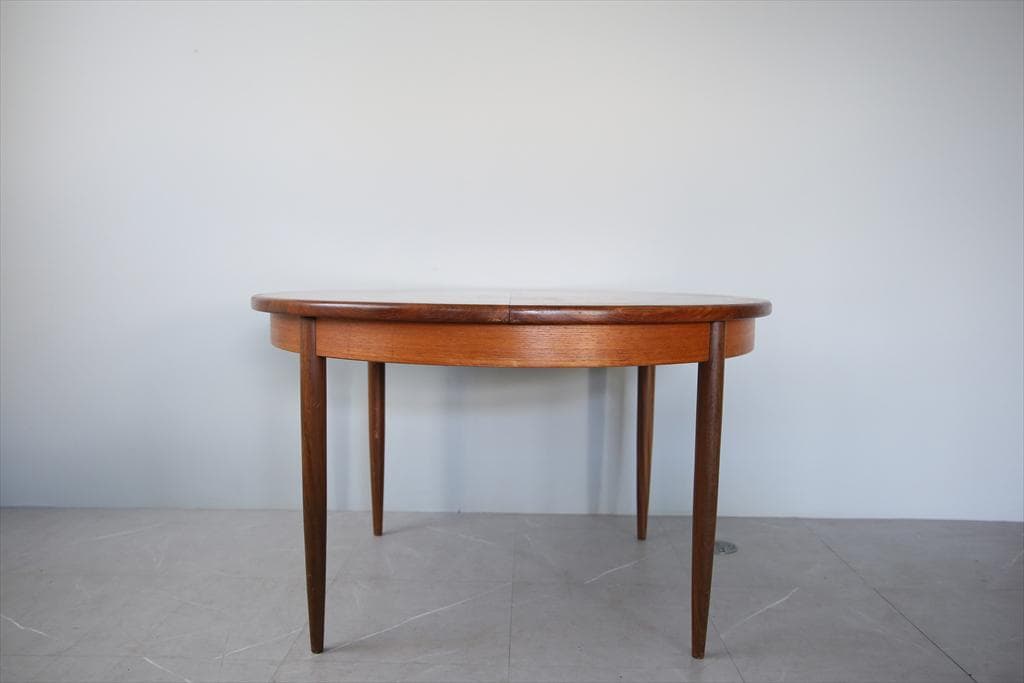 英国アンティークG-PLANジープラン伸張式ラウンドダイニングテーブル92-17