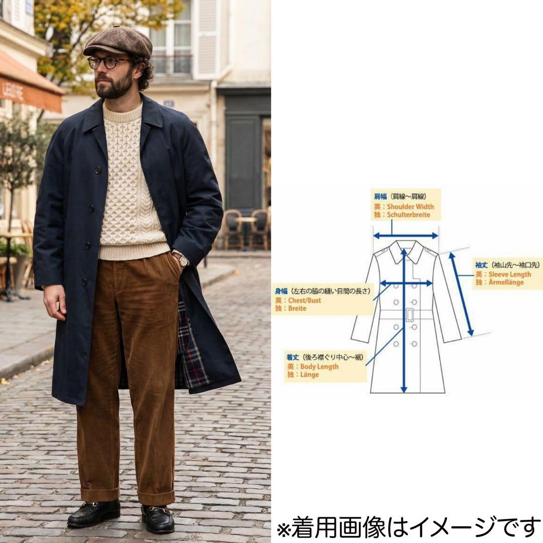 BURBERRY★ステンカラーコート★ノバチェック ライナー★ネイビー★90s