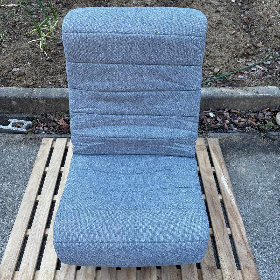 美品✨ うもれる座り心地の回転ソファ SRK-GY グレー 座椅子 1人掛ソファ