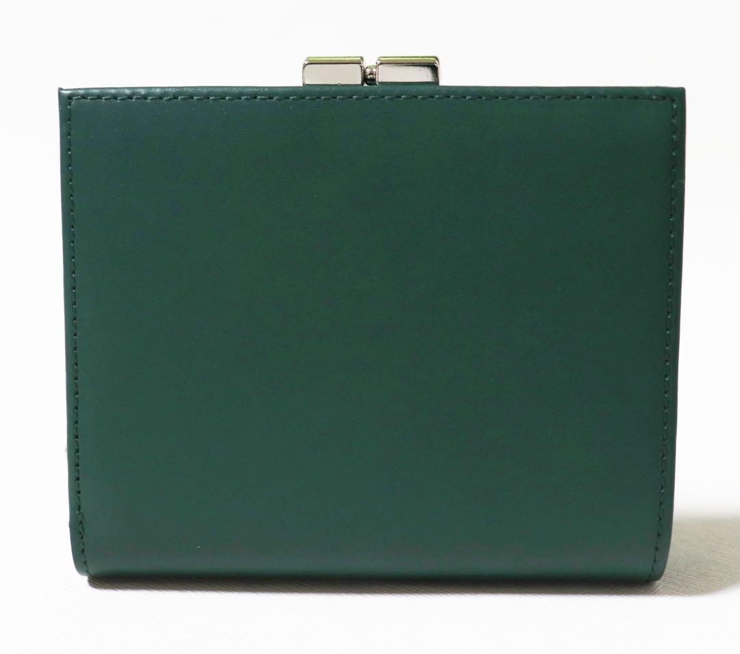 《アニエスベー》箱付新品 上品 レザーがま口2つ折り財布 口金 ウォレット