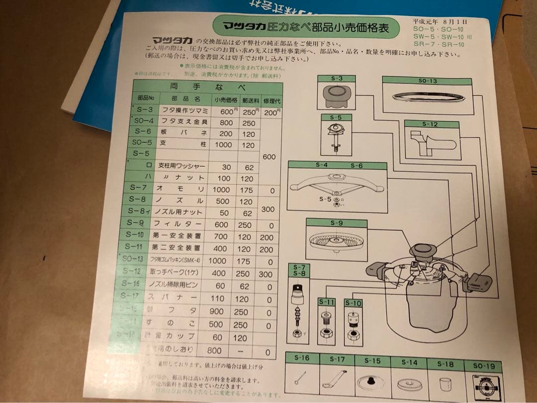 未使用品　ワタナベ式玄米釜　SW-10(5.0L) 圧力鍋