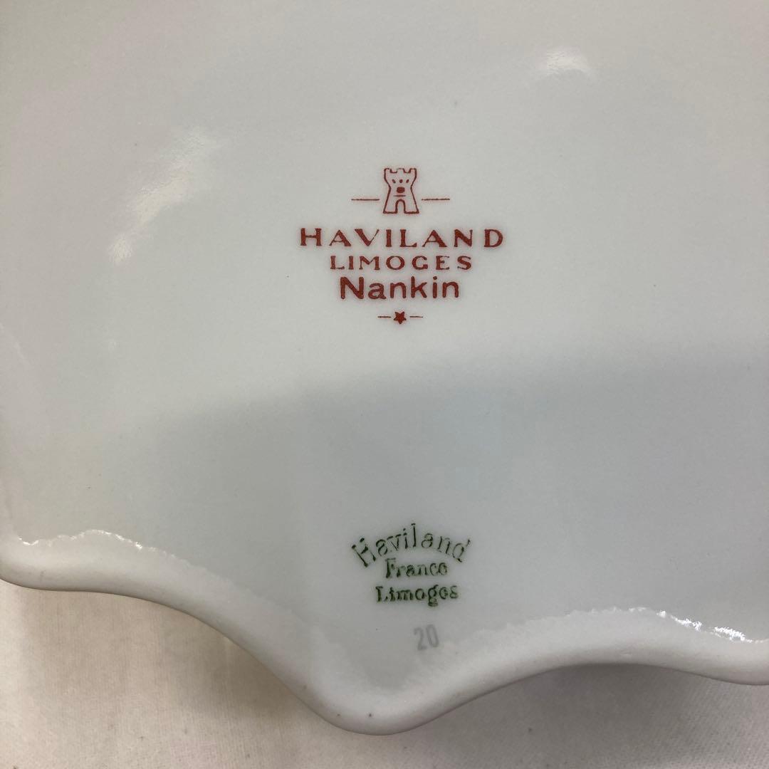 haviland Nankin 青い花柄陶器皿5枚セット