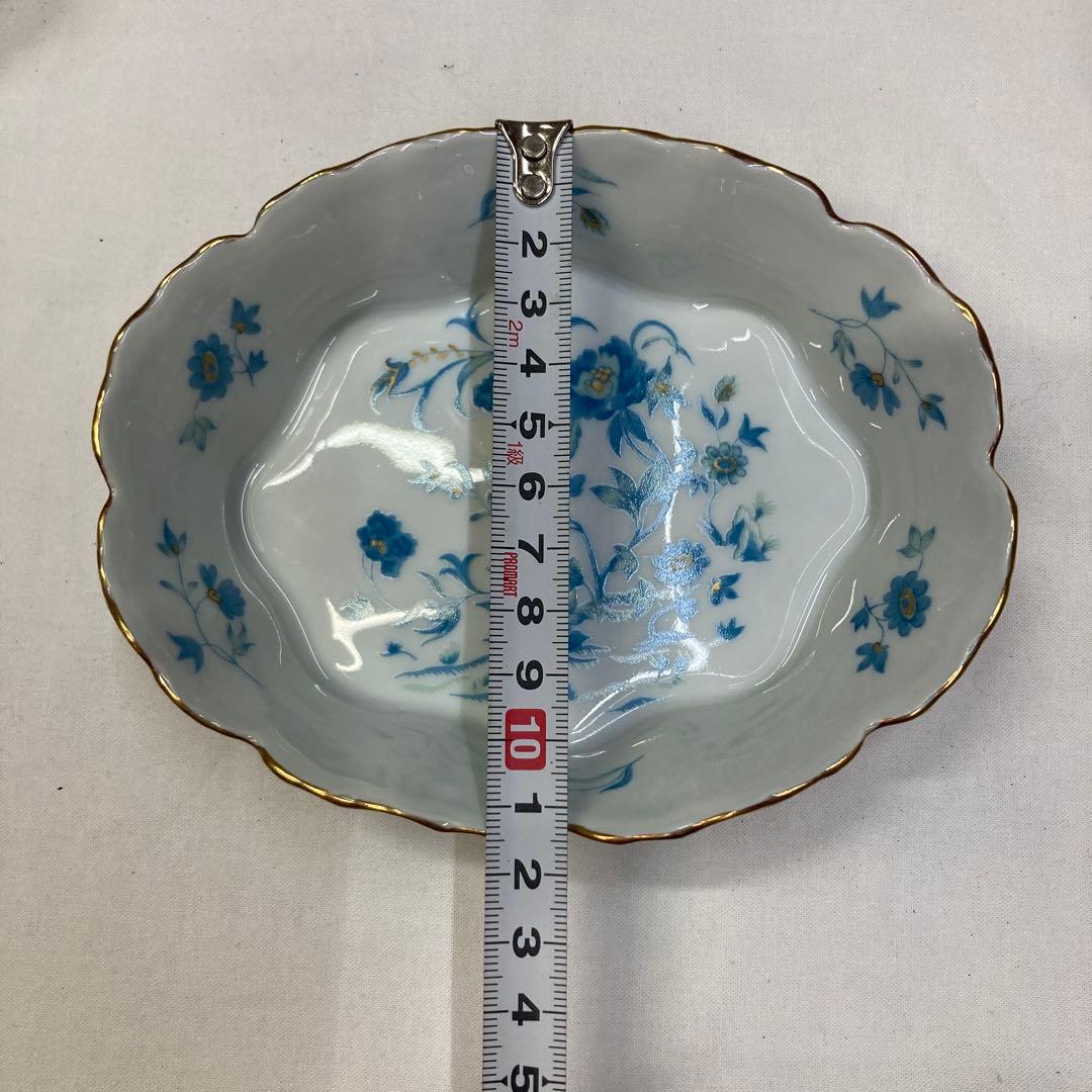 haviland Nankin 青い花柄陶器皿5枚セット