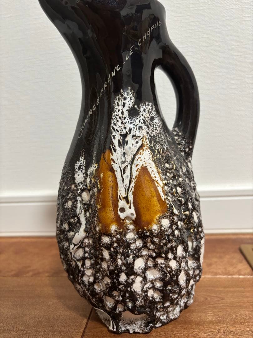 ファットラヴァ黒色と茶色のグラデーション