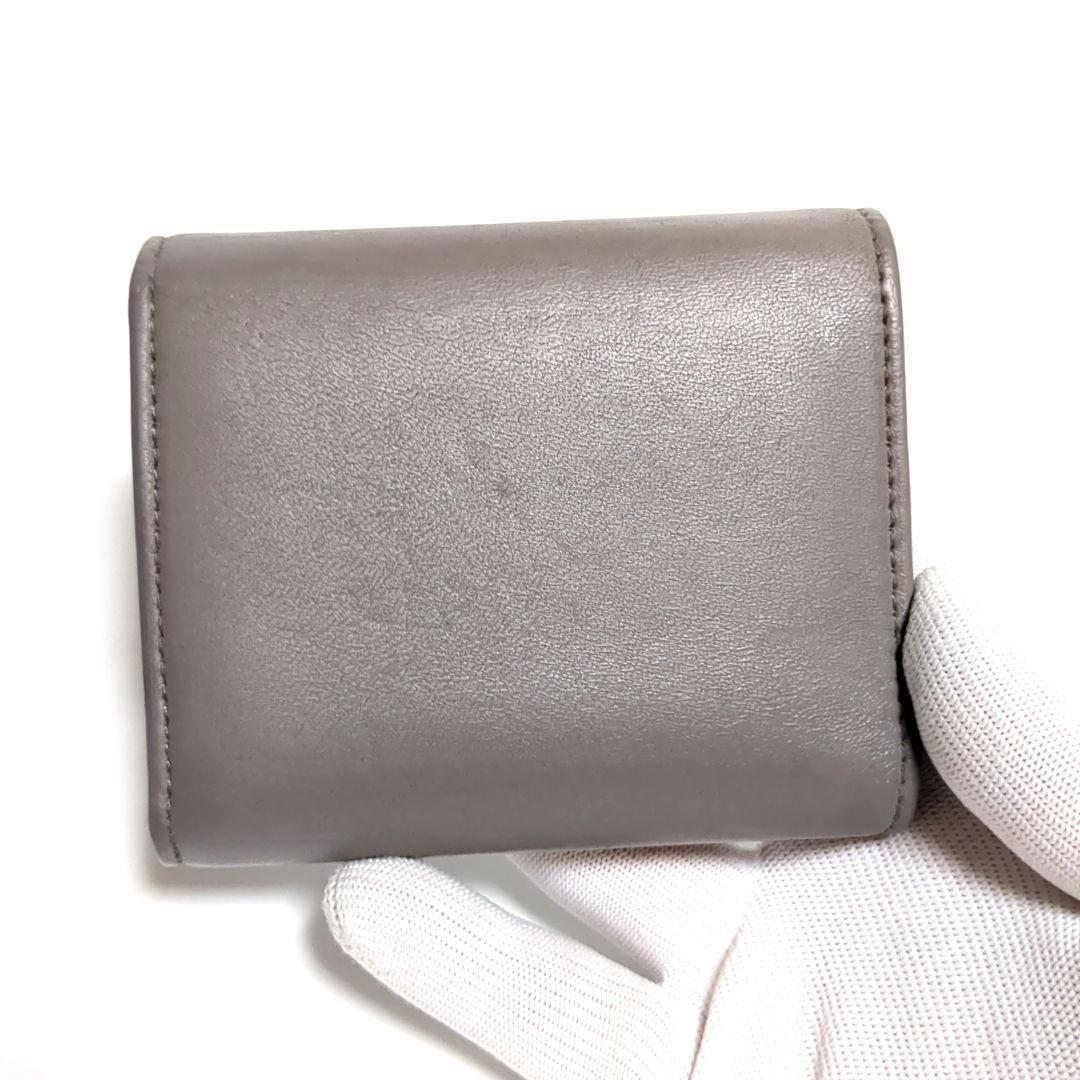 ✨CELINE✨マカダム トリオンフ スモール トリフォールドウォレット グレー