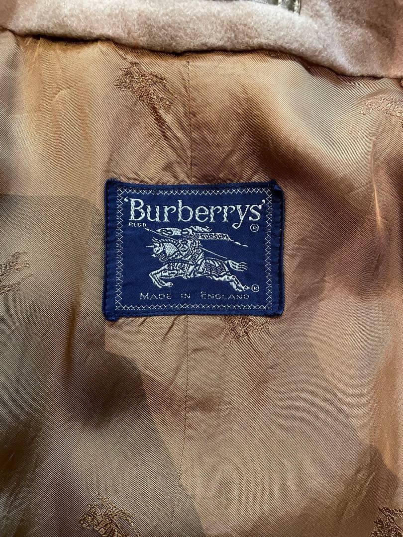 80s Burberry バーバリー England製 カシミア100