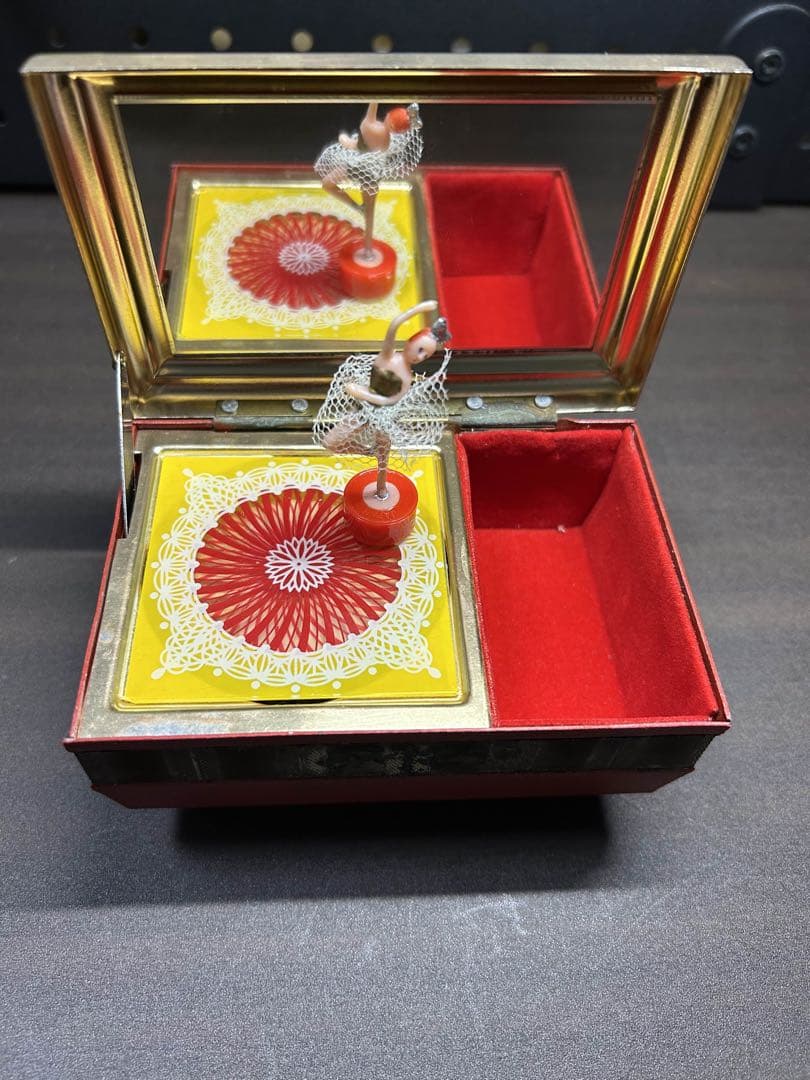 エンゼル　オルゴール 昭和レトロ　バレリーナ　宝石箱