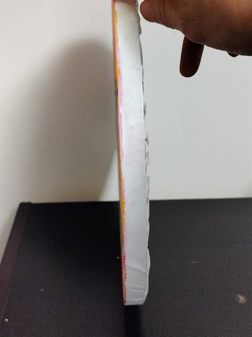 【値下 さまざまな家達】手書き アクリル画 丸形 高さ300m幅300mm