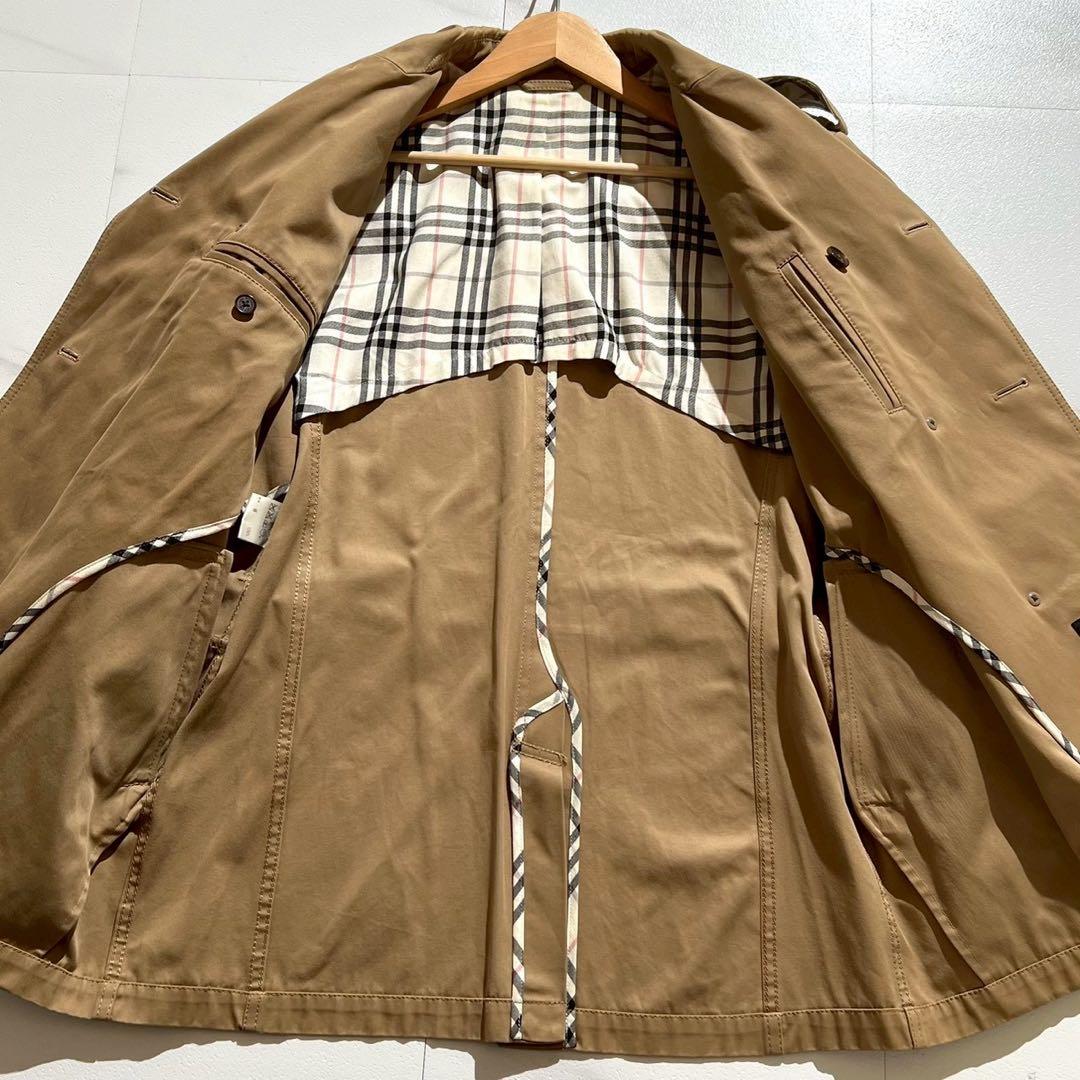 【美品✨】バーバリーブルーレーベル メンズ トレンチコート ベルト ノバチェック