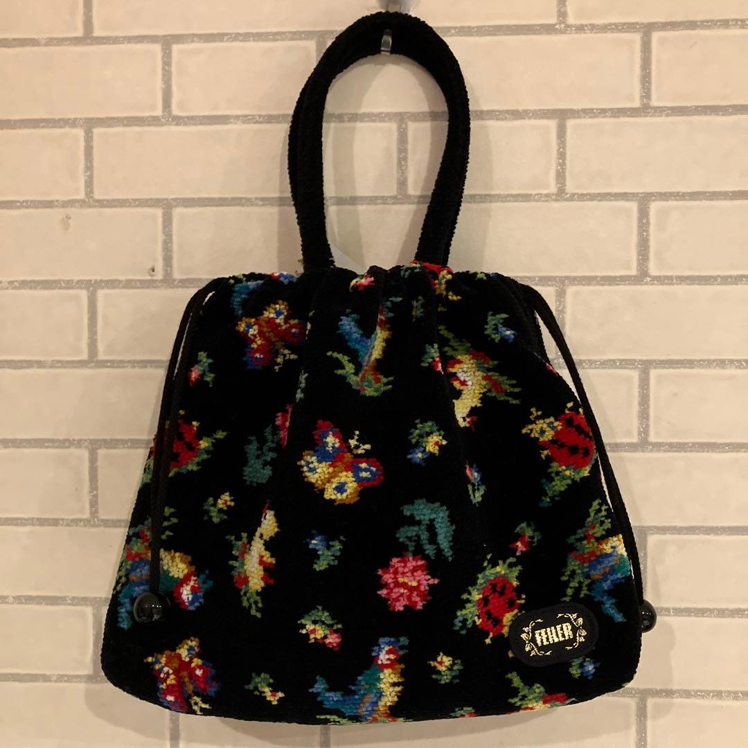 ❤️新品❤️FEILER ハイジーブラックトートバッグ・巾着バック