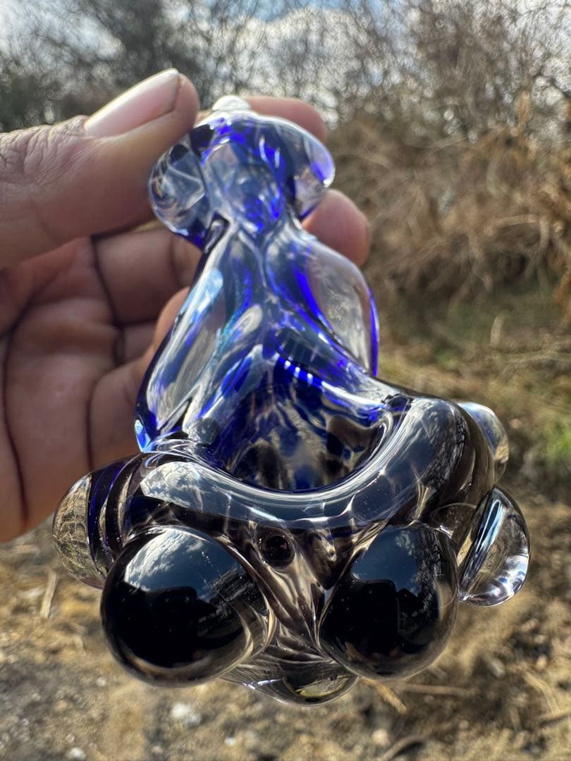 キラキラブルー lumpy pipe