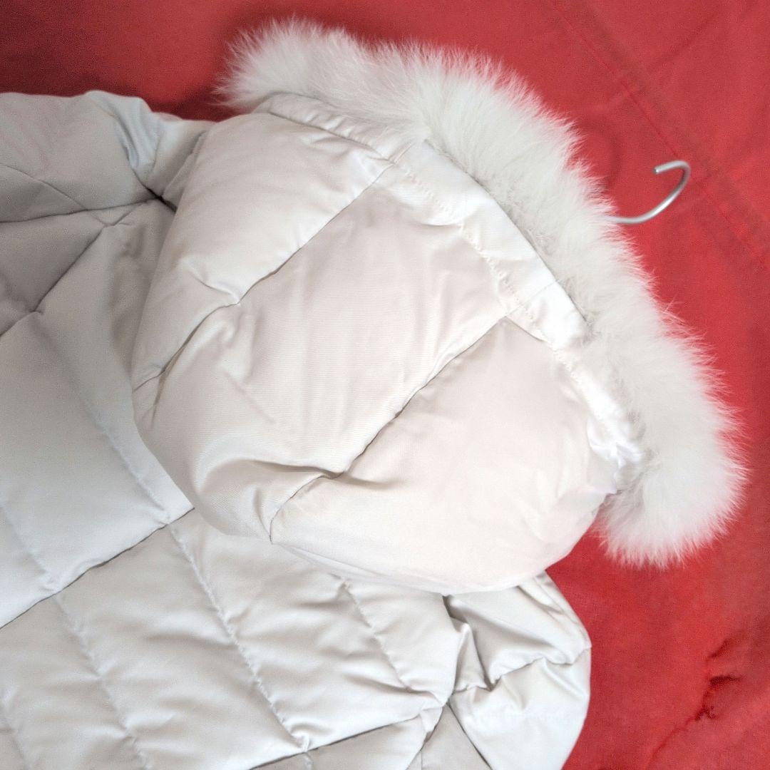 【未使用級】INDIVI ダウンコート ☆ホワイトフォックスファー☆／40