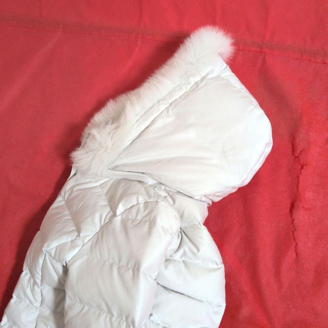 【未使用級】INDIVI ダウンコート ☆ホワイトフォックスファー☆／40