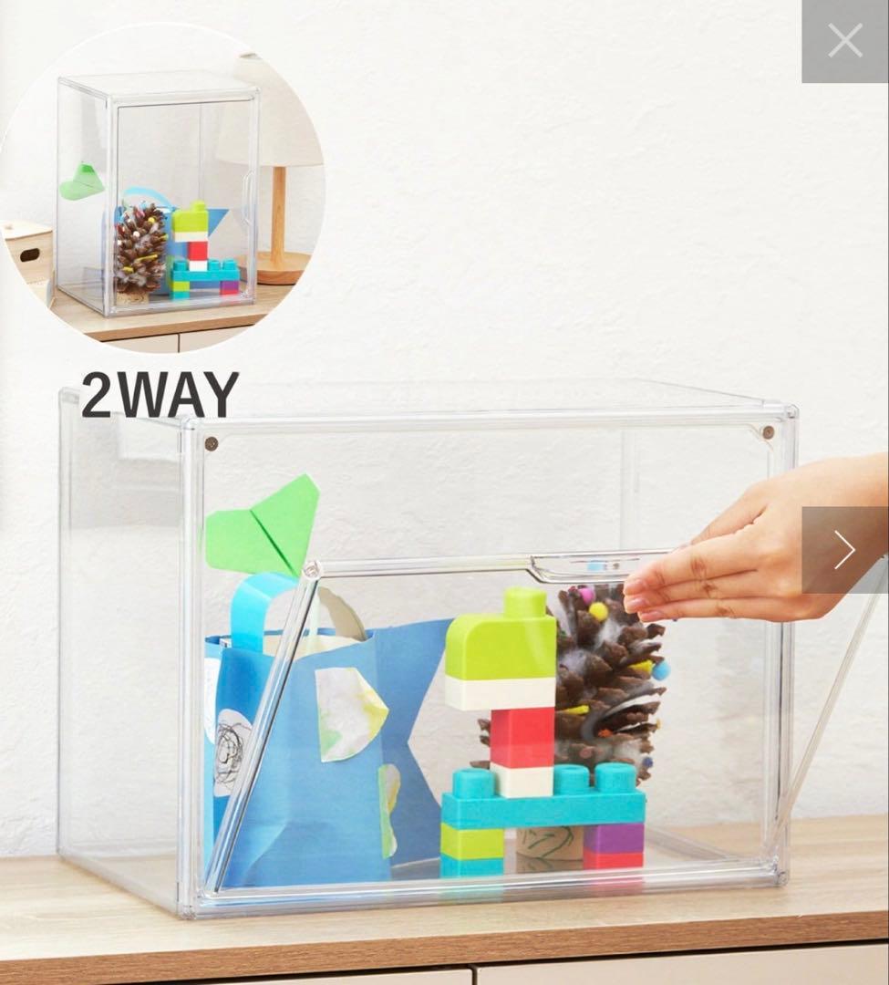 3COINS⭐︎スリコ⭐︎2WAYマルチクリアボックスワイド 6個⭐︎おまけ付き