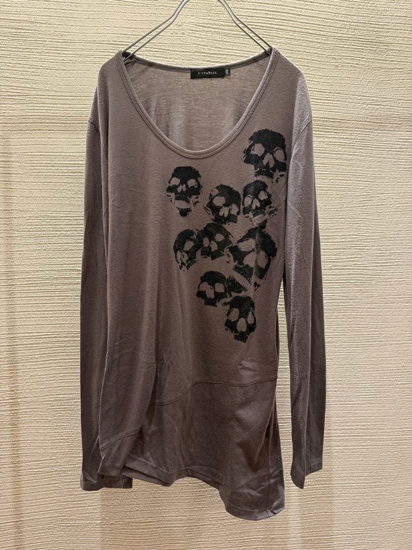 トップス 00s skull civarize long sleeve t-shirt