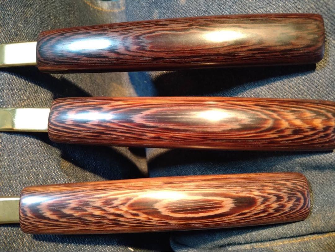 貝印　職専ロング38材料: 紫鉄刀木右利き3本