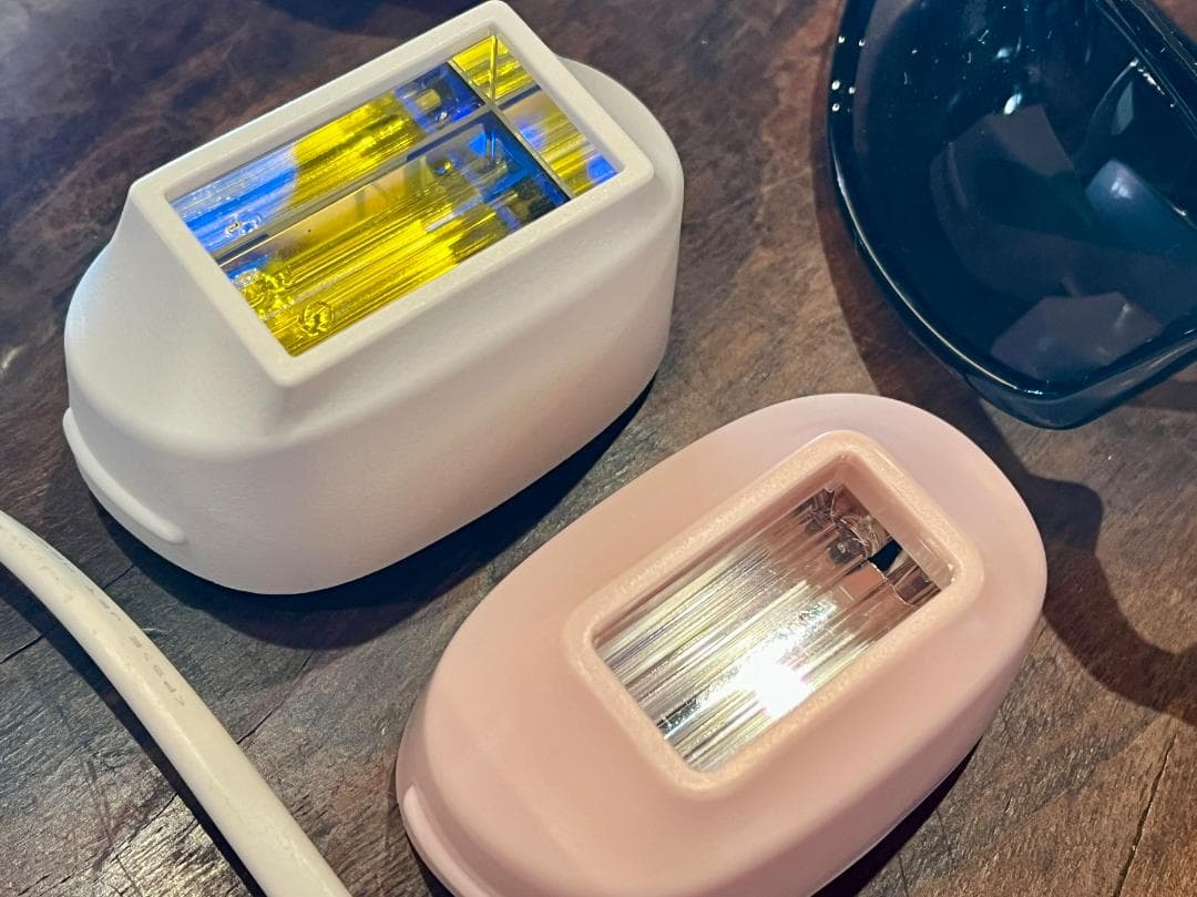 ケノン（KE-NON）フラッシュ式脱毛器 交換用ヘッド・サングラス付き
