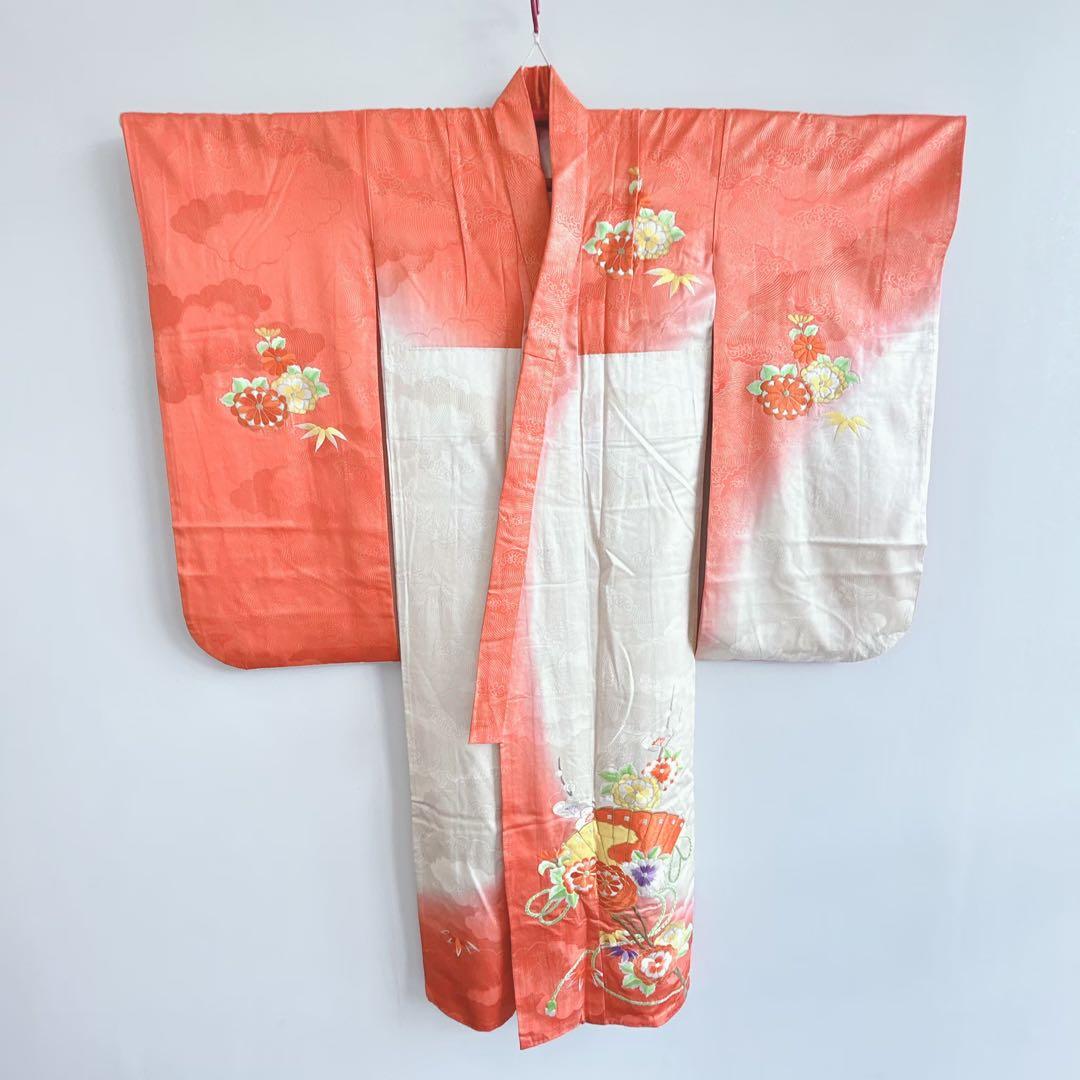 フルセット　七五三７歳女の子　着物　帯　小物　豪華金糸刺繍　51911