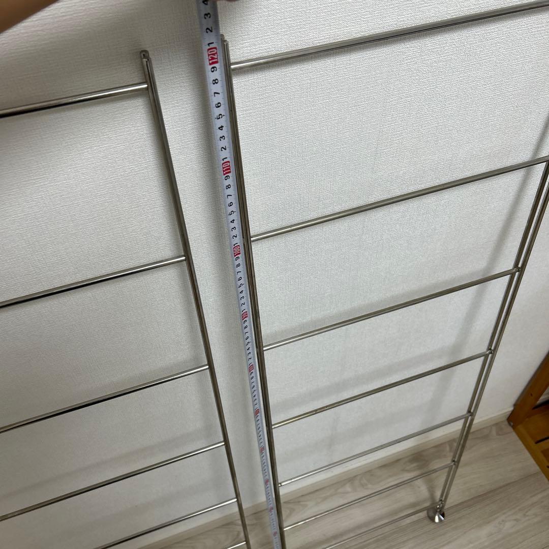無印用品　ステンレスユニットシェルフ帆立120cm