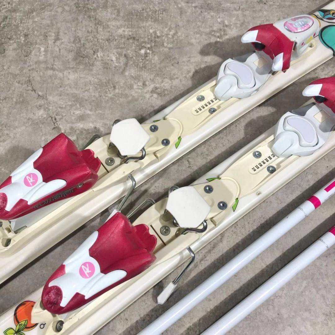 即乗り ROSSIGNOL ロシニョール Fun Girl 130 スキーセット