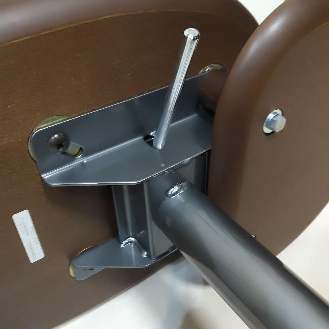 カリモク ウォールナット 昇降式サイドテーブル 回転機能付き/高機能テーブル