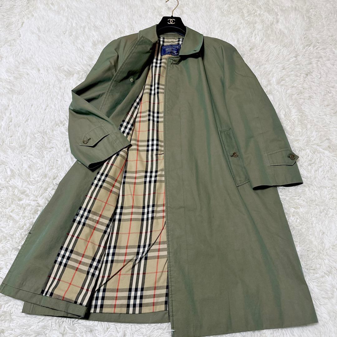 Burberrys バーバリーズ ステンカラーコート ノバチェック　玉虫色