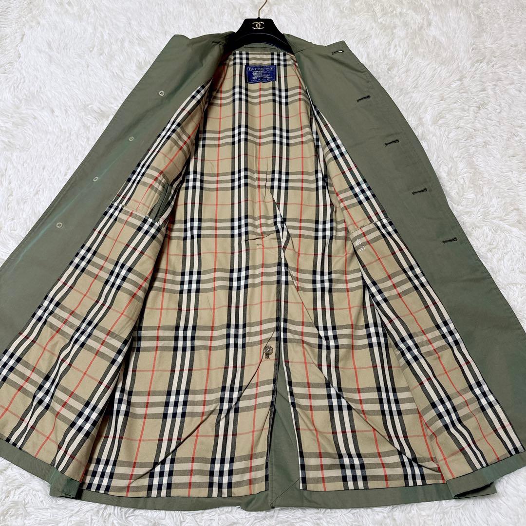 Burberrys バーバリーズ ステンカラーコート ノバチェック　玉虫色