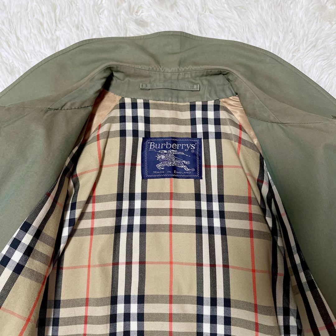 Burberrys バーバリーズ ステンカラーコート ノバチェック　玉虫色