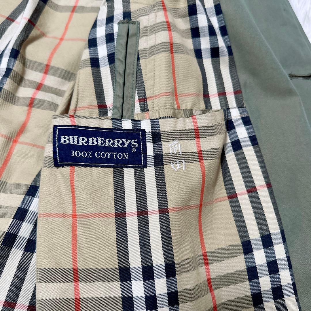 Burberrys バーバリーズ ステンカラーコート ノバチェック　玉虫色