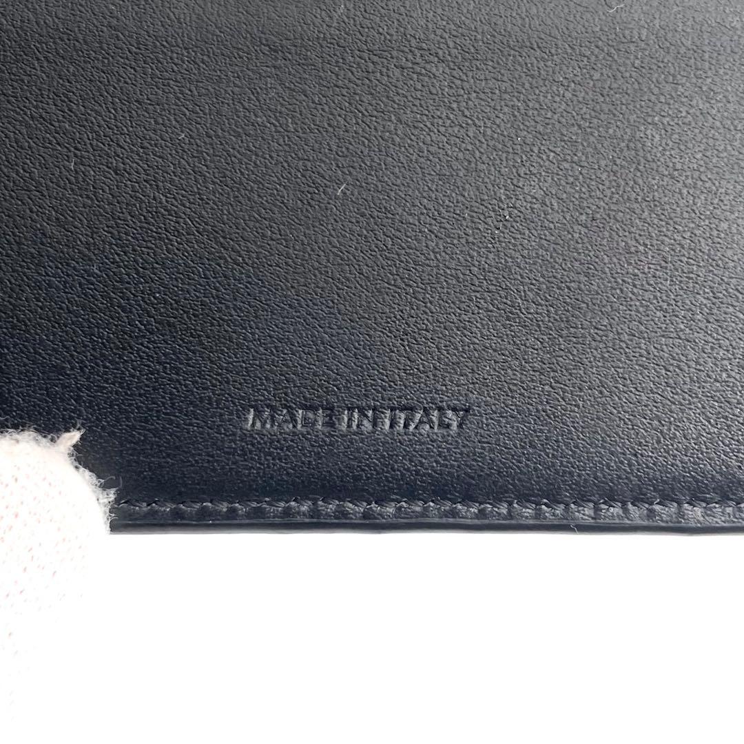 【極美品】現行 セリーヌ マネークリップ レザー ビルクリップ ブラック ロゴ