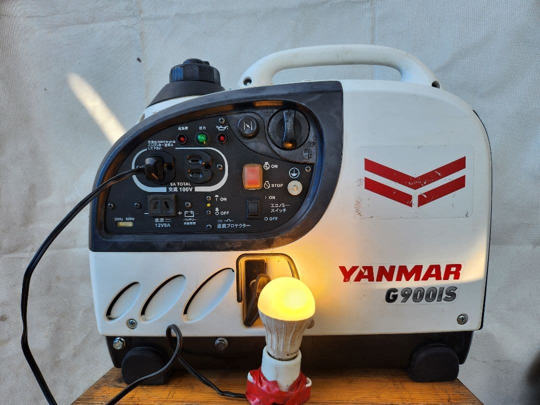 [動作良好.保証付]YANMAR インバーター発電機G900is (71)