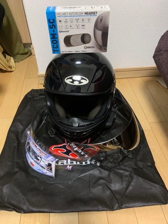 最終値下げ❗️ カブトフルフェイス インカム　クリアシールド ミラーシールド付き❗️