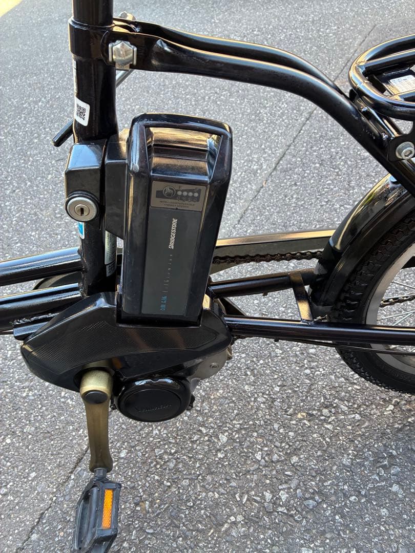 ヤマピーの電動アシスト自転車 シティタイプ黒　ブリヂストン　アシスタ