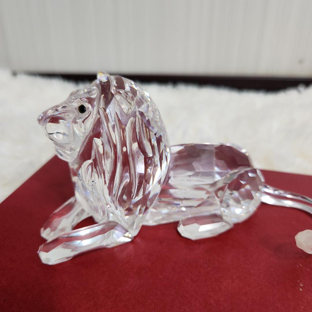 【入手困難】スワロフスキー クリスタル ライオン オブジェ SCS会員 限定品