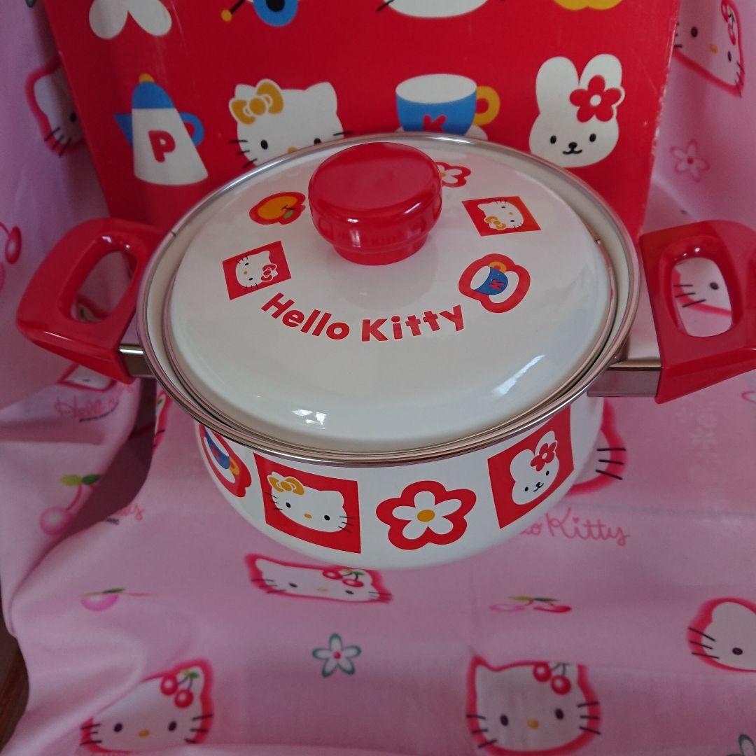 レア！キティホーロー両手鍋