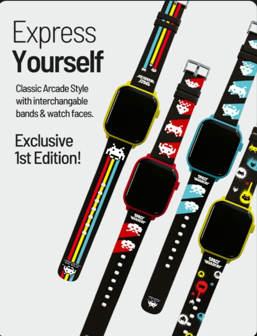 s*n様 Space Invaders　インベーダー　スマートウォッチ　時計　カ