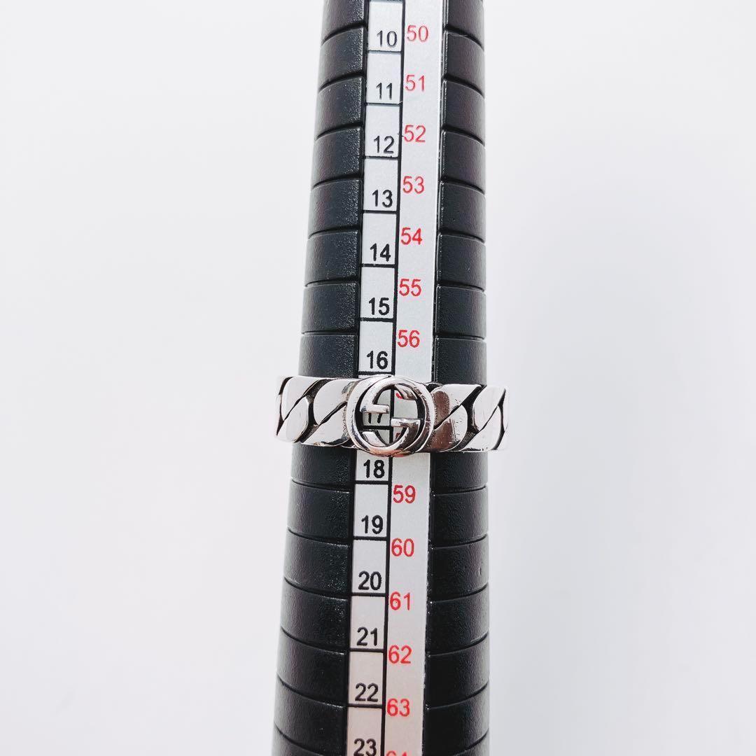グッチ GUCCI 925 リング 指輪 シルバー 鏡面仕上げ 1156
