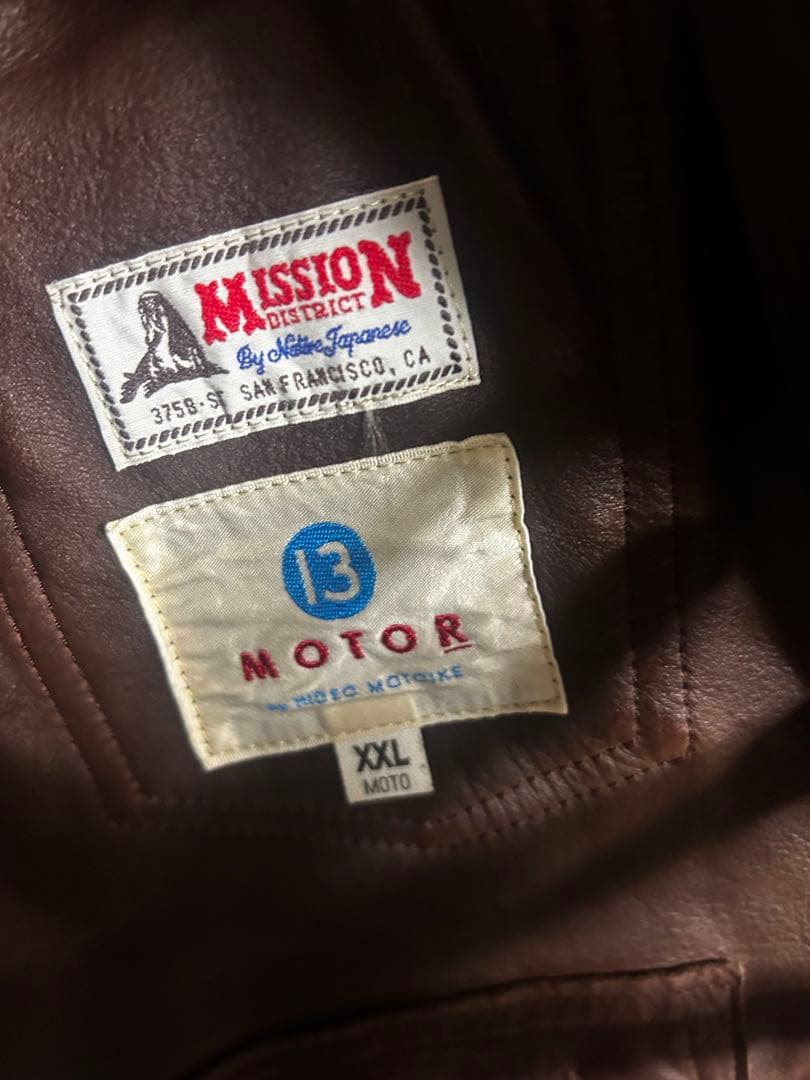 ジャケット・アウター MOTOR WASHABLE COWHIDE ROUGH OUT JACKET