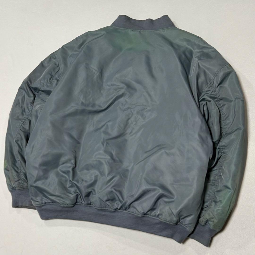 90s MA1 リバーシブル ボンバージャケット サンフェード オーバーサイズ