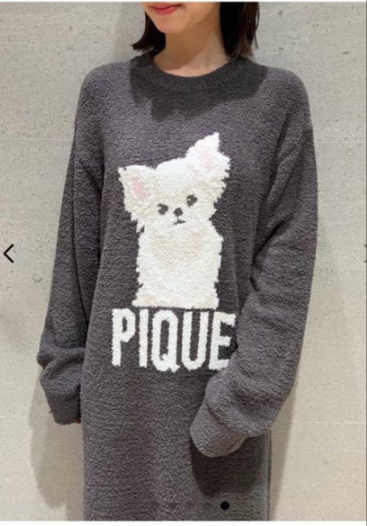 【新品未開封☆】ジェラートピケ dog柄ワンピース