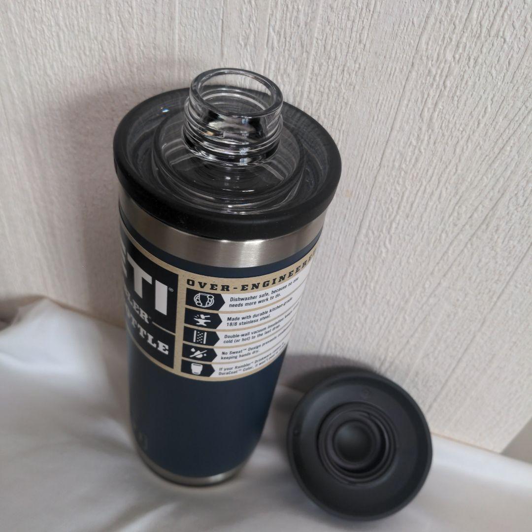 イエティ ランブラー 18oz ホットショット タンブラー ボトル ネイビー